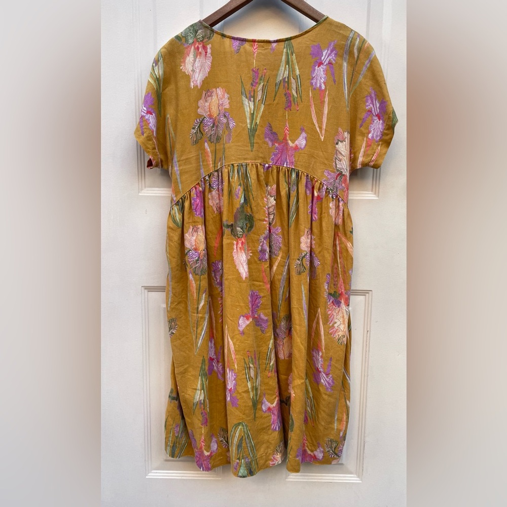 Gorman mustard linen floral dress - Picture 4 of 7